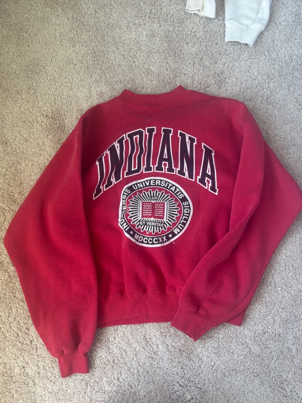 VINTAGE Indiana University Red Mockneck Sweatshirt